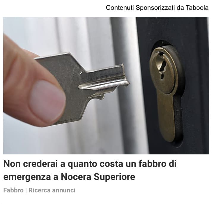 Esce anche a voi questa pubblicità?