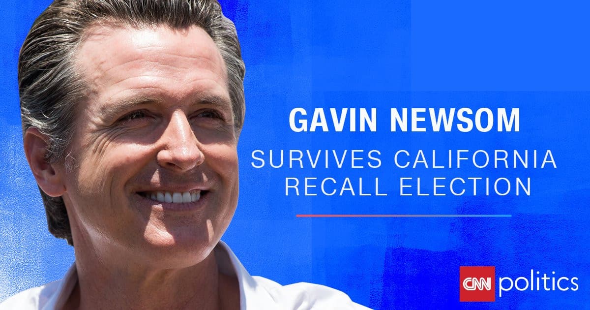 Ieri in California si è tenuta una recall election, cioè si è votato per decidere se rimuovere o no il governatore Dem Gavin Newsom dal suo incarico. (Descrizione)