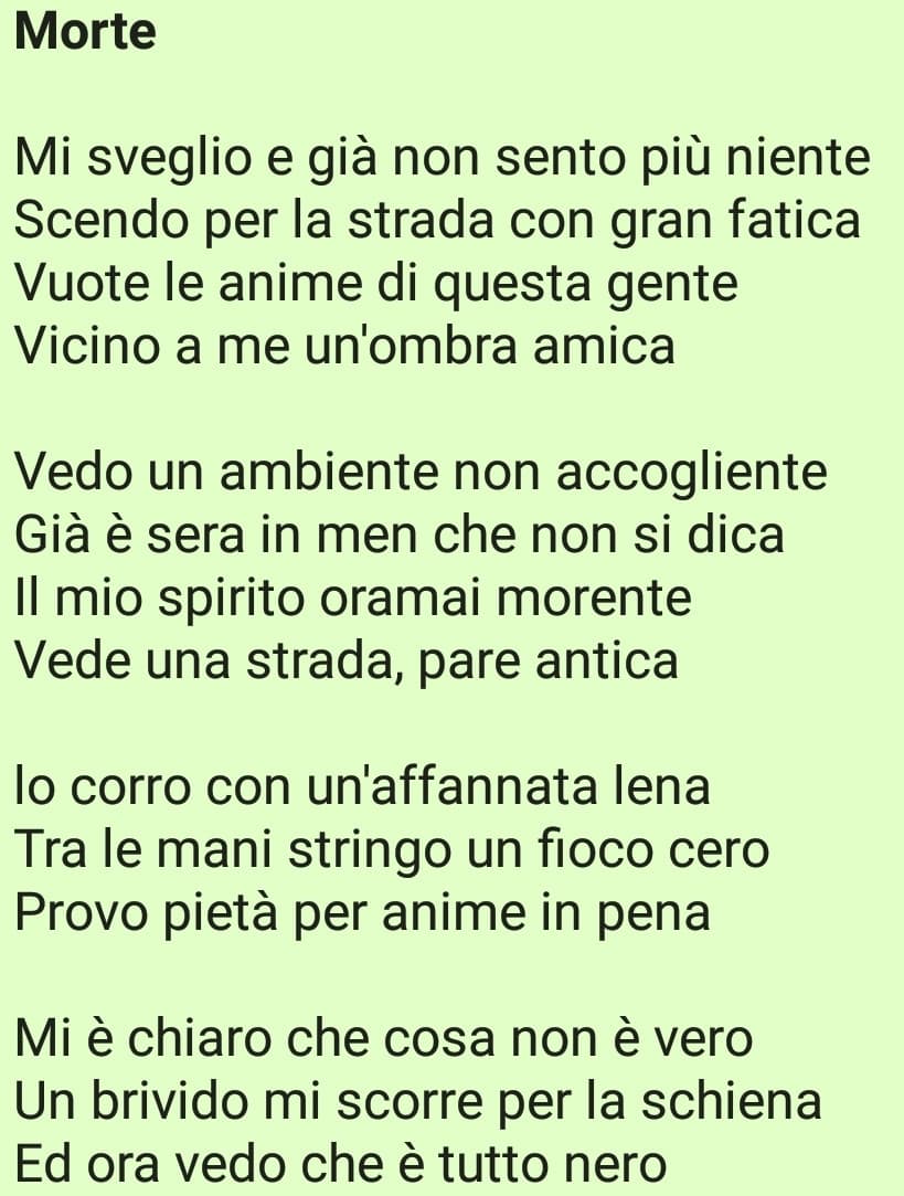 Tempo fa scrissi questo sonetto, a rileggerlo ora mi vien da ridere, fa proprio cagare ahahahah