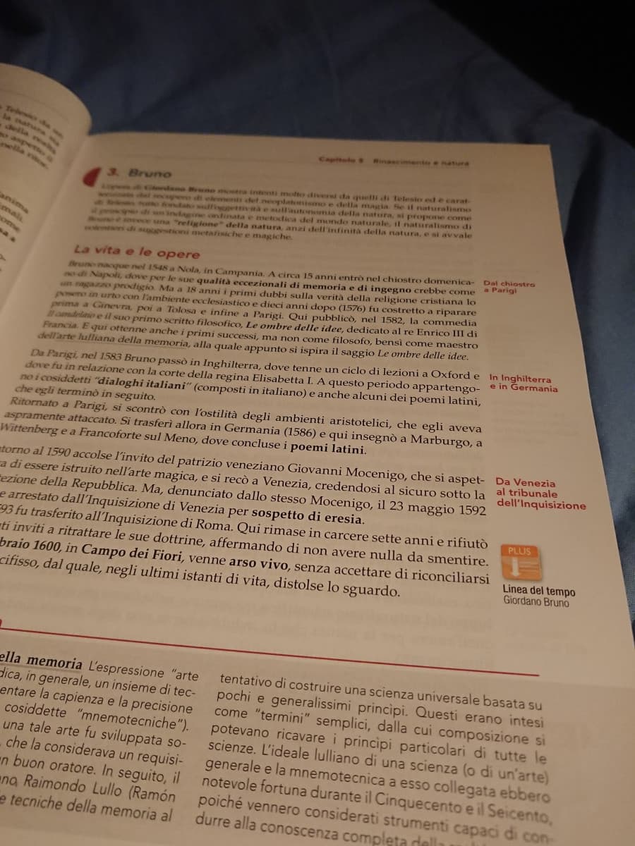 Yaay sto iniziando ora a studiare Bruno e Bacone per l'interrogazione di filosofia che avrò domani