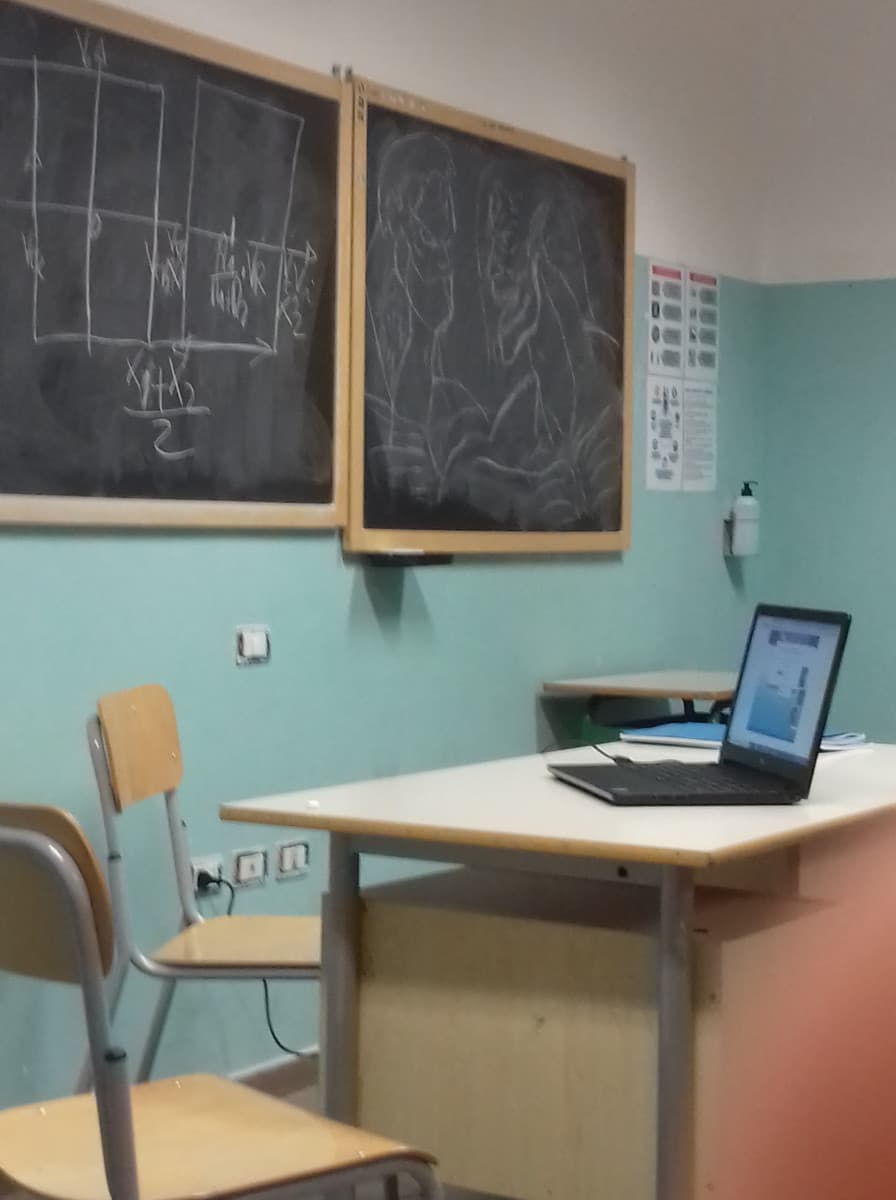 Un mio prof di matematica che disegna Eren ed il Corazzato perchè non sta un cazzo di nessuno a scuola tranne che il sottoscritto