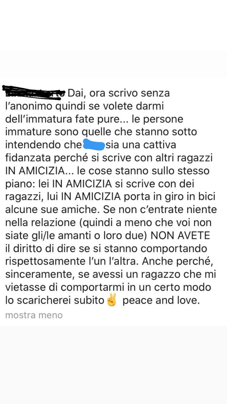 io che rispondo alle gallinelle innamorate del tipo di una mia amica che la accusano di essere una pessima fidanzata e una traditrice 