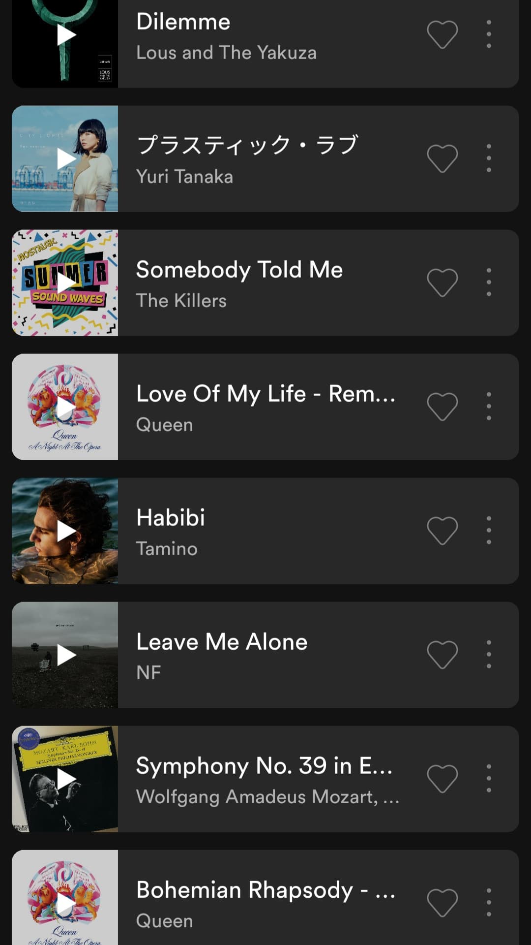 Boh okay vi condivido anch'io una delle mie playlist.