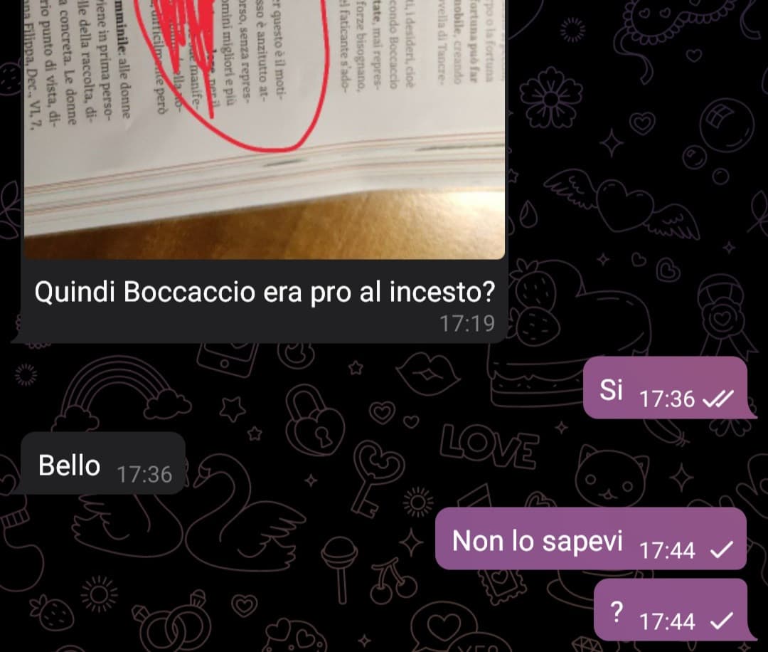 Baby giuro che non era la stessa cosa con lei????