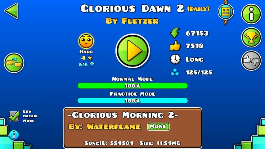 Glorious Dawn 2 100%; By Fletzer; (Difficoltà: Hard 4?); (Grado: Normal)