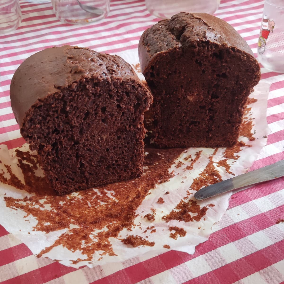 Esco la torta preparata prima yeeeee 