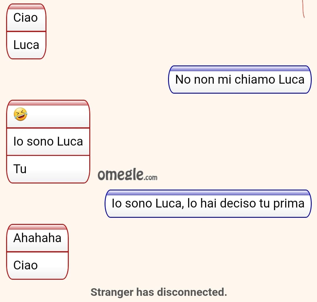 Non ho nemmeno iniziato... LUCAAAA