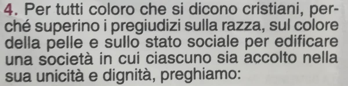 Questa è una delle 5 preghiere che abbiamo fatto oggi a messa. I cattolici hanno il vostro supporto, BLACK LIVES MATTER ❤️