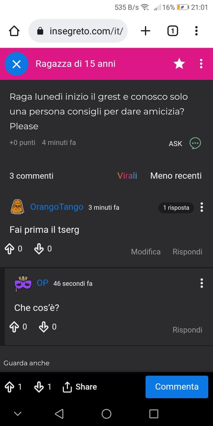 Glielo dico io o glielo dite voi, o lo capisce lei? 