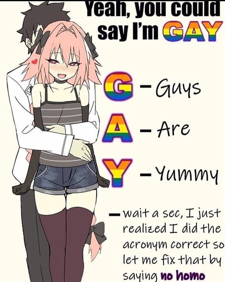 No homo, just astolfo ~Memino serale 