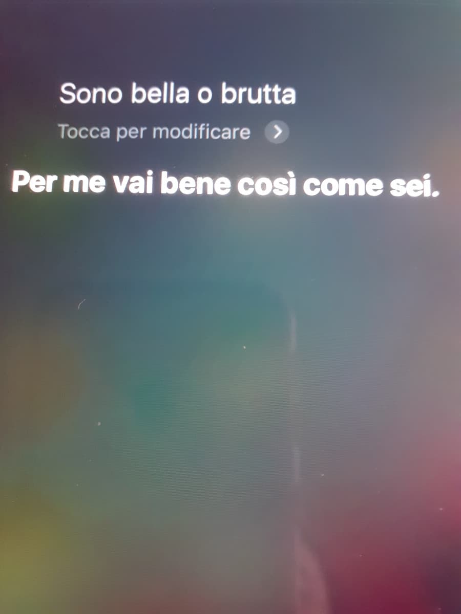 Grazie Siri...