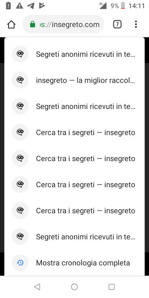 Insegreto mi sta creando una dipendenza ?