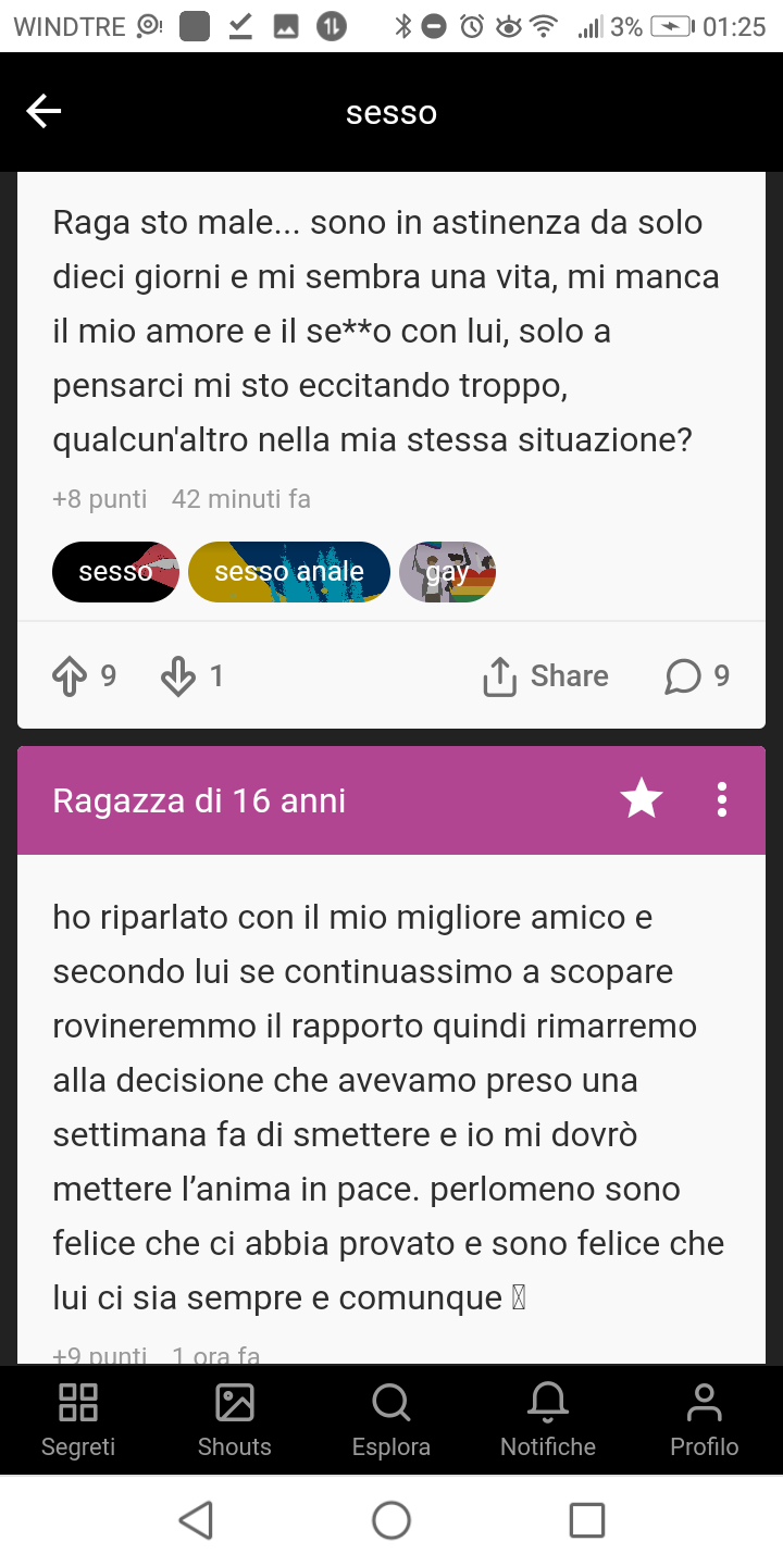 Sbaglio o insegreto è meno perve di prima? Soprattutto nei segreti.. 