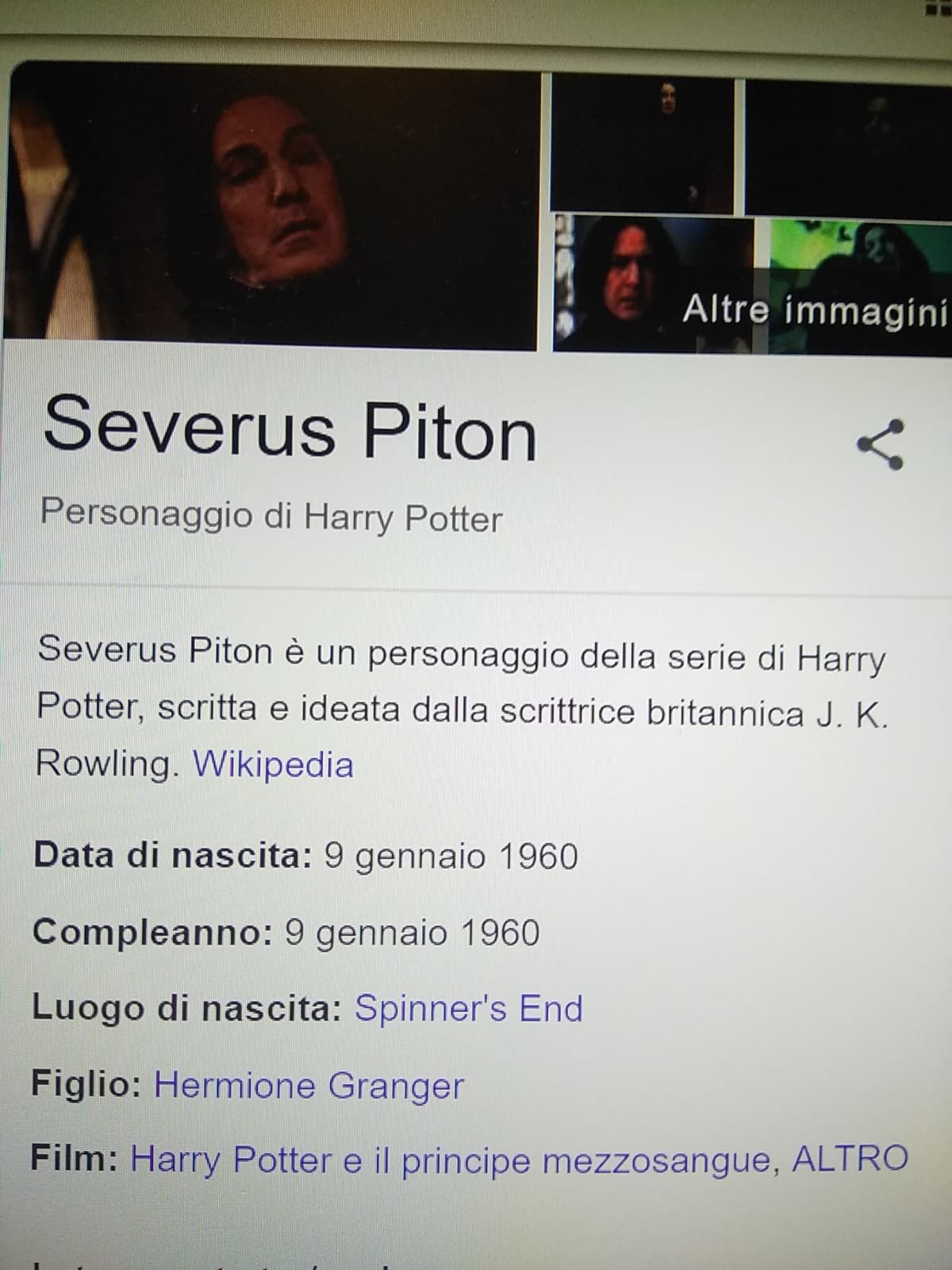 Severus secondo Wikipedia