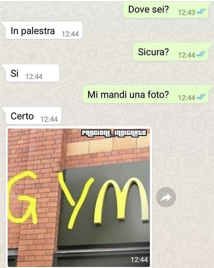 Sapete che quella è la mia palestra preferita ??