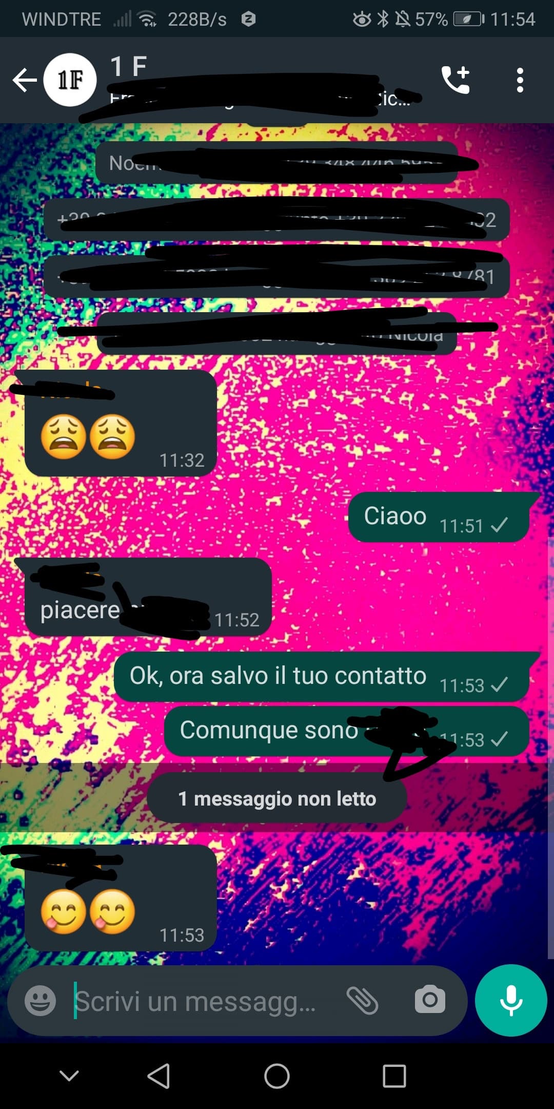 Gruppo whatsapp della mia futura classe (descrizione):