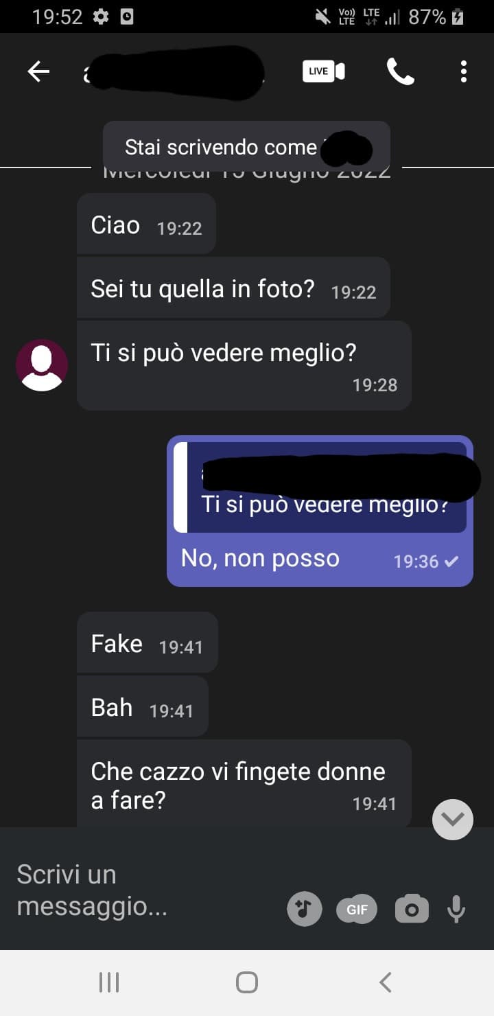 Sull'età ho mentito perché speravo si fermasse, ma la situazione è degenerata... Ma che cazzo fai, sei tutto malato