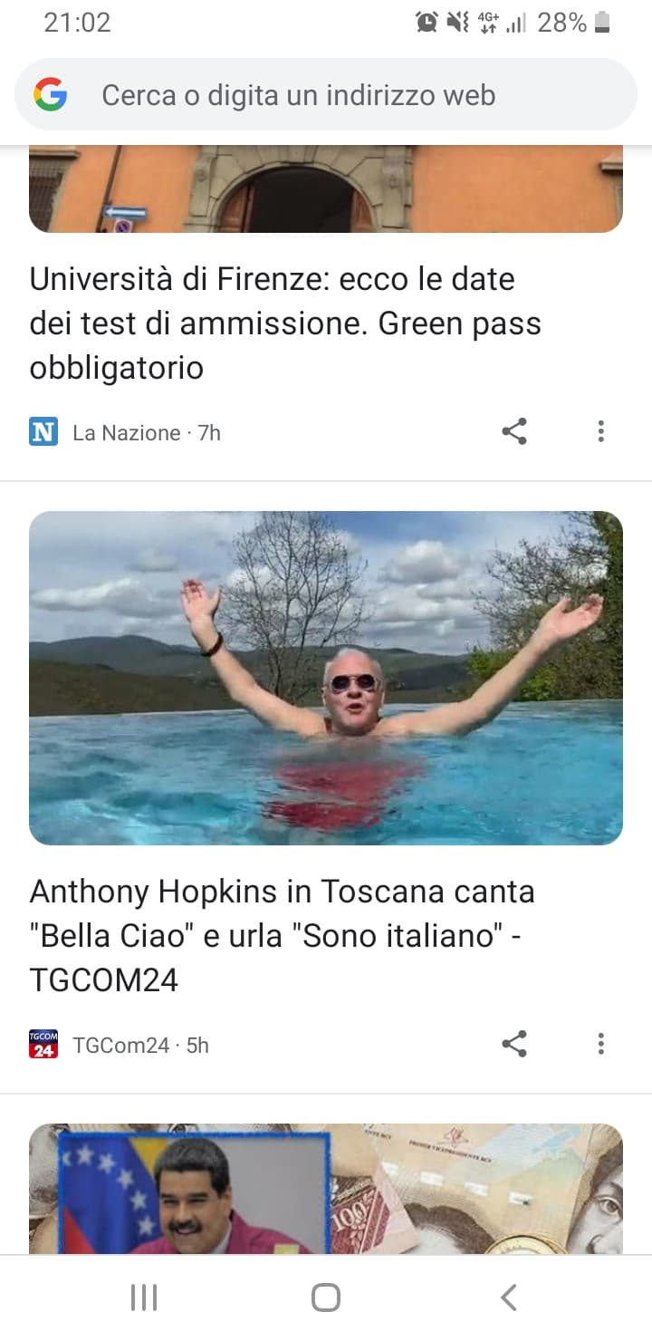 Per me è un po' rincoglionito 