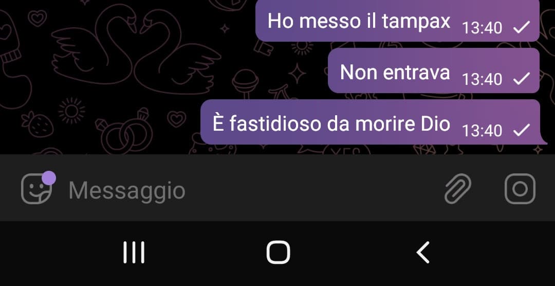 L'ho messo male secondo me