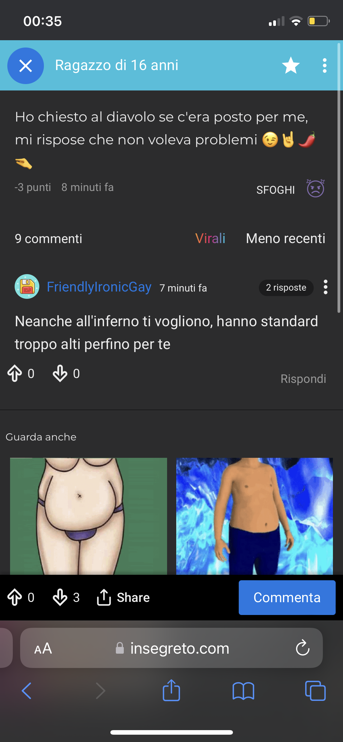 ma da quando ci sono
i maranza su insegreto 