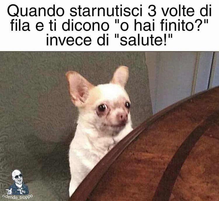 A me non hanno mai detto salute?