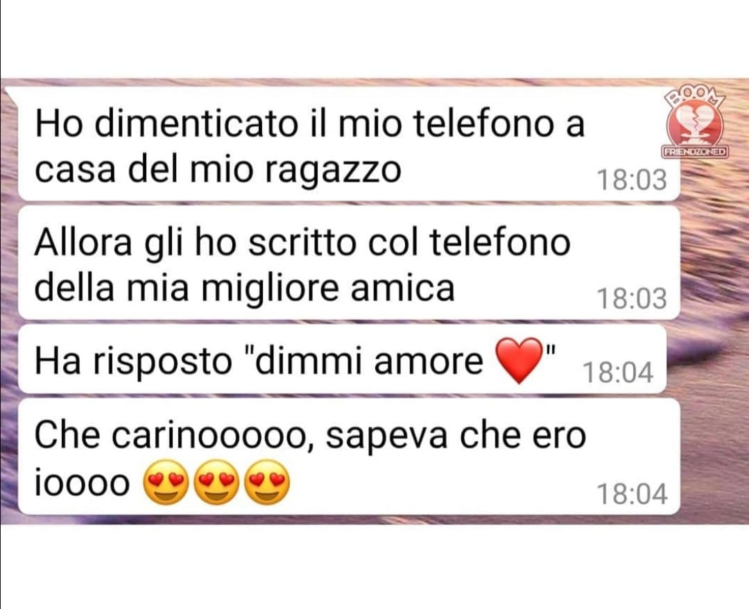 In questi casi non so mai chi insultare prima dei due, tra amica e fidanzato