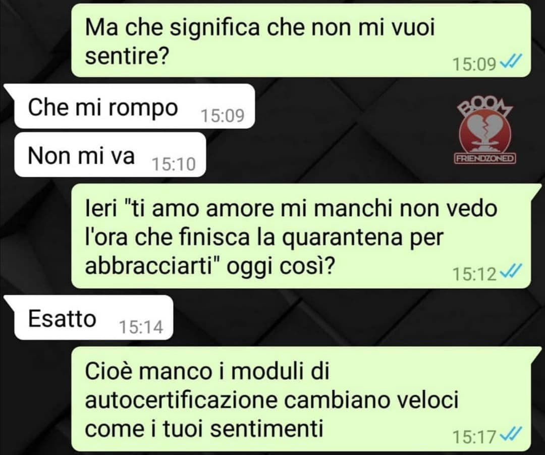 Madonna che ansia e urto che mi fanno le persone lunatiche. Non potrei mai starci con una persona così