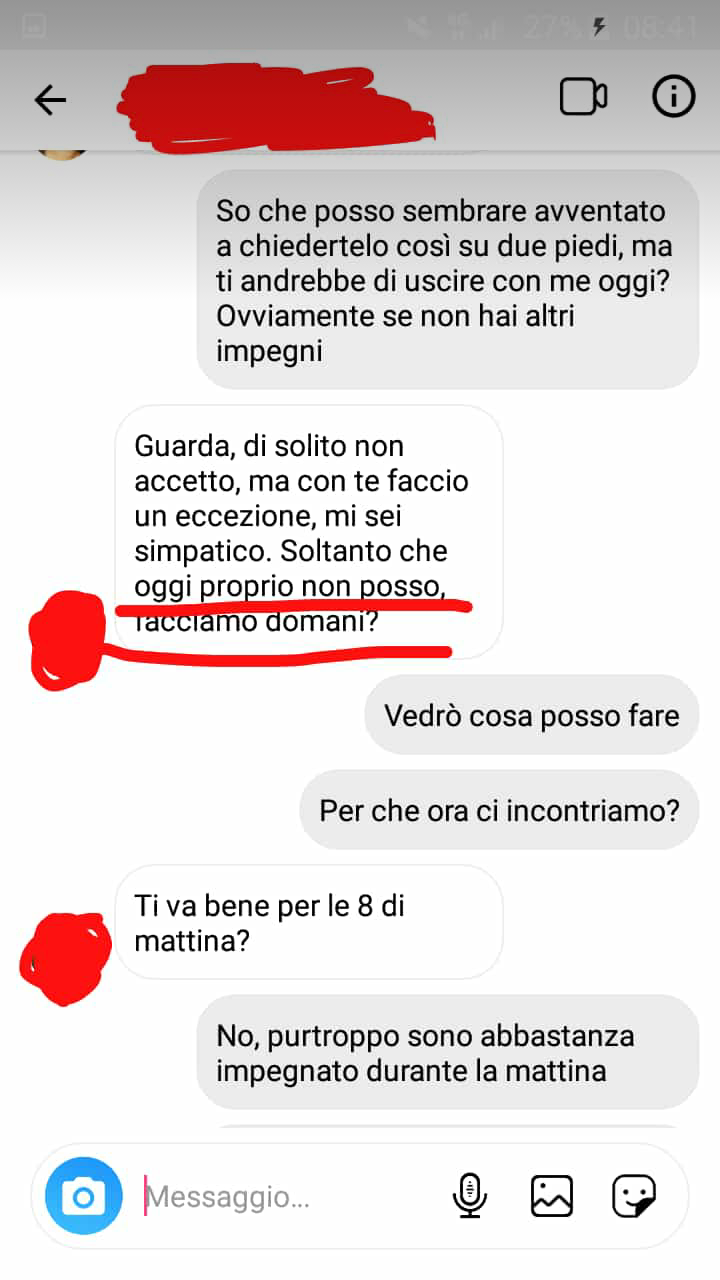 È in atto un bidone