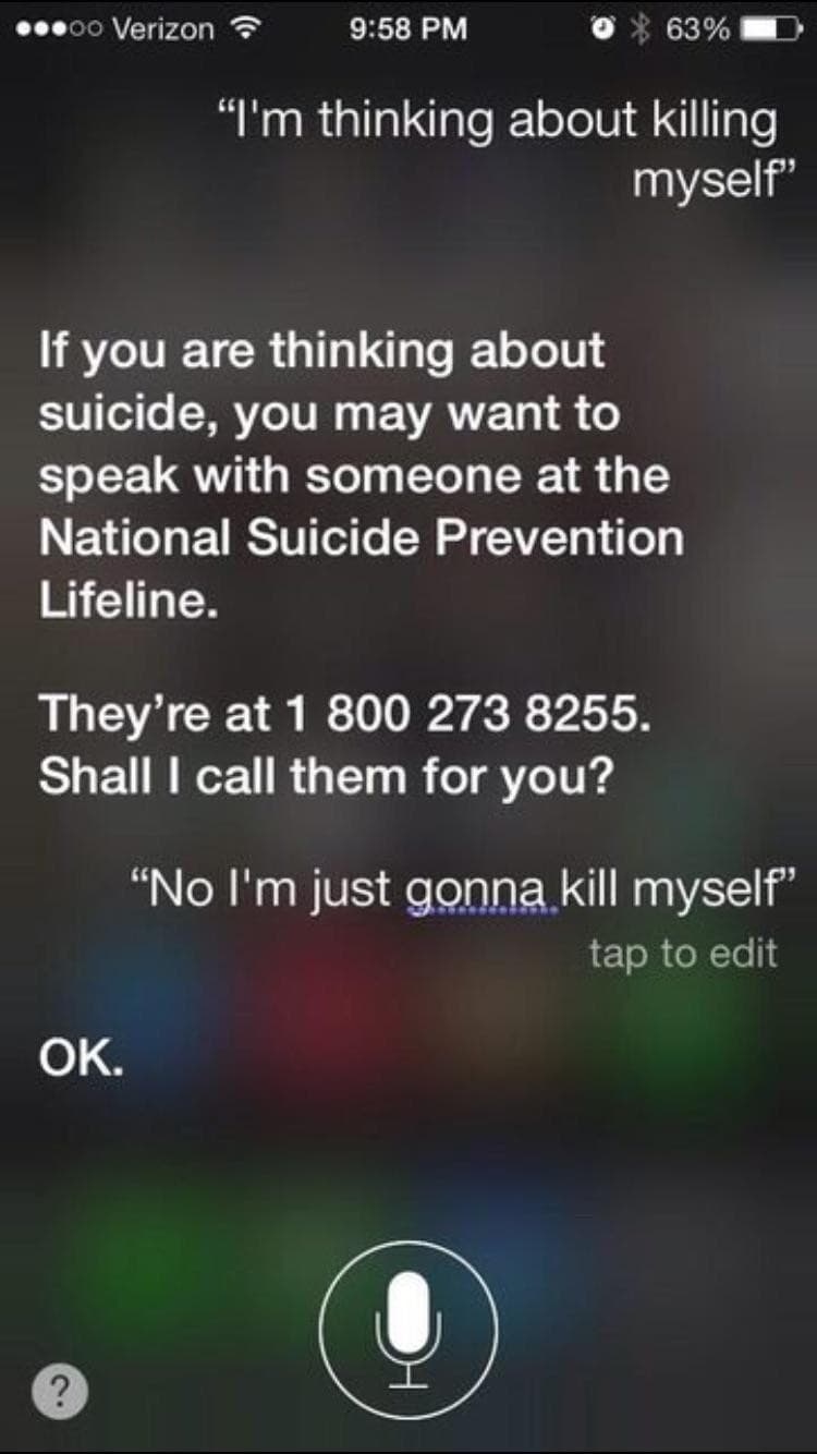 Thank you Siri