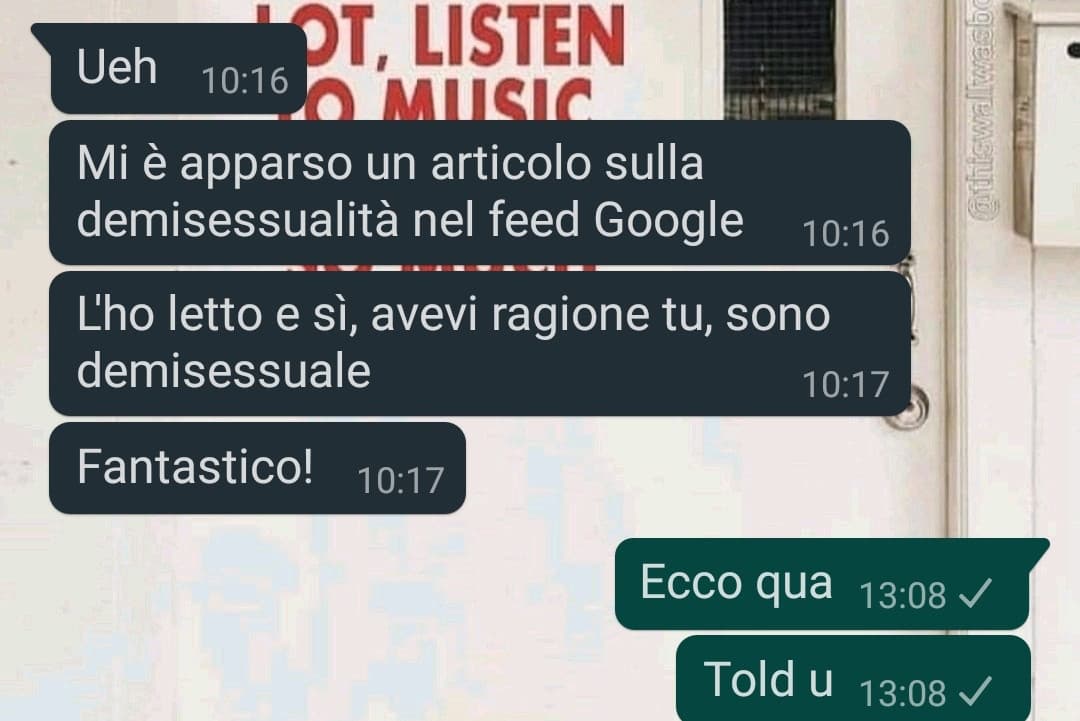 Bella raga ora anche la mia migliore amica fa parte della LGBT+ :D