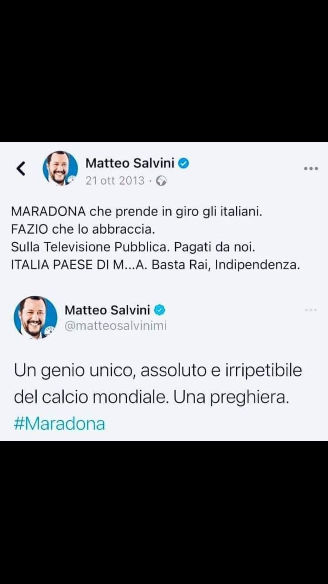 Salvino che scrive Italia paese di merda 