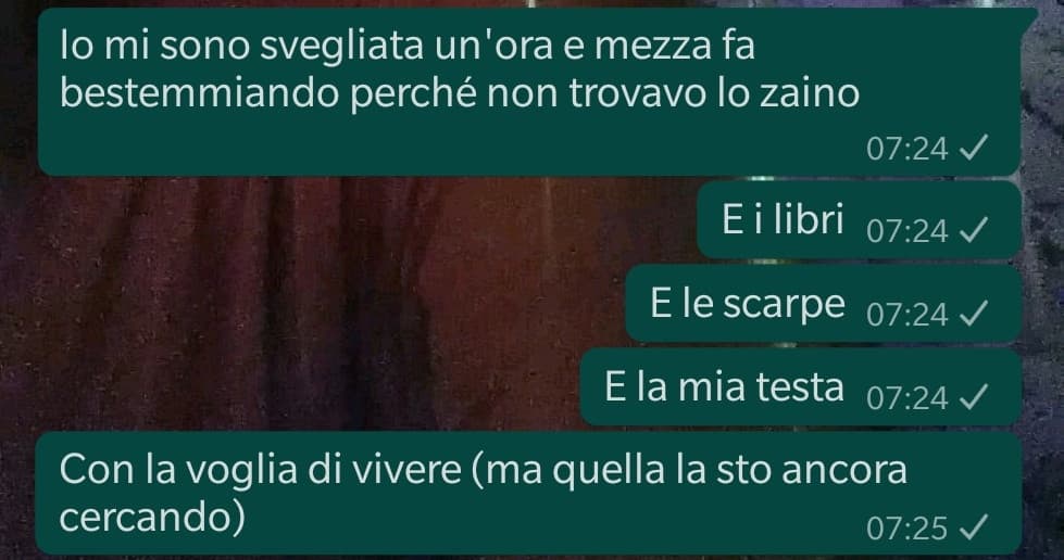 Sono stata la causa di momenti bellissimi (questo è uno screenshot di questa mattina)