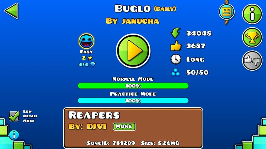 Buglo 100%; By Janucha; (Difficoltà: Easy 2?); (Grado: Normal)