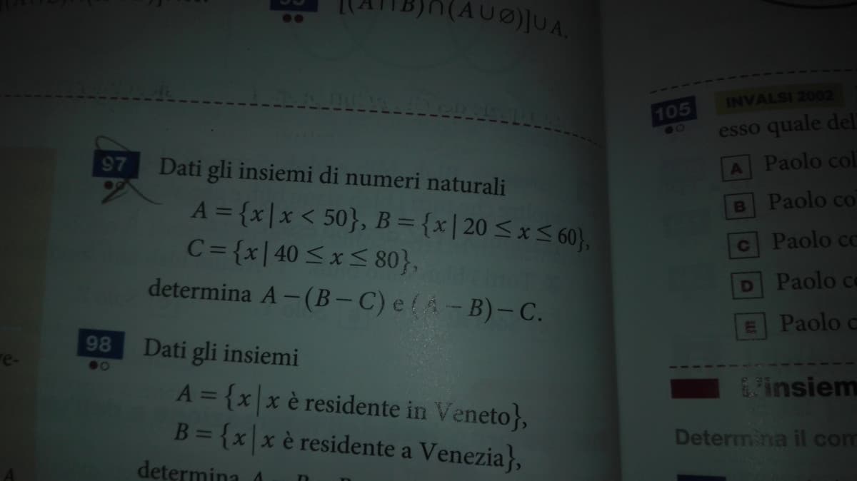 Mi aiutate a risolvere il numero 97?