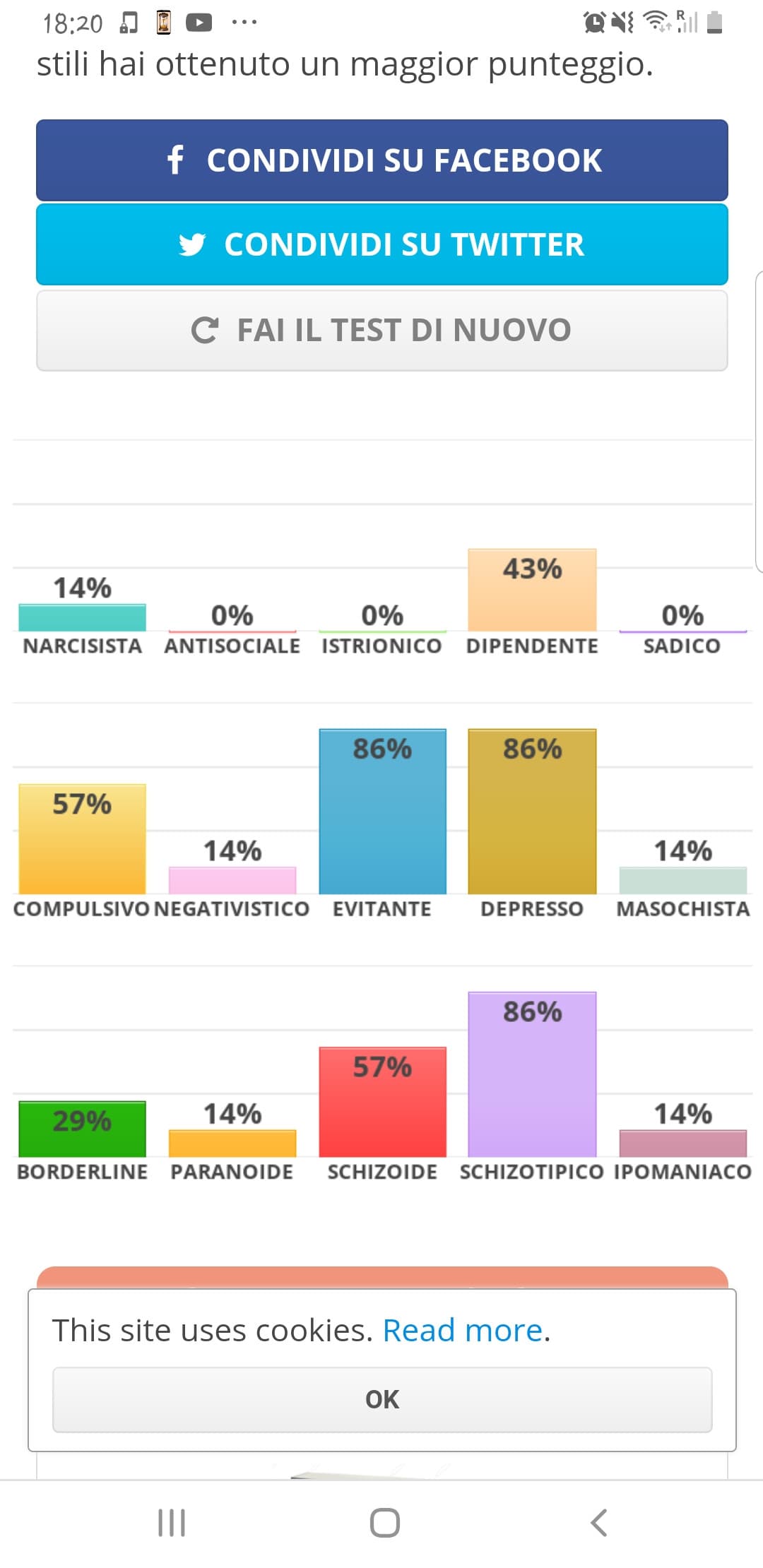 Visto che tutti l'hanno pubblicato almeno una volta, lo faccio anch'io, tanto perché non avevo niente da fare.