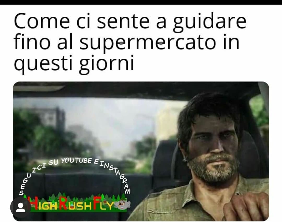 un uomo in mezzo agli infetti, proprio come in The last of US xD