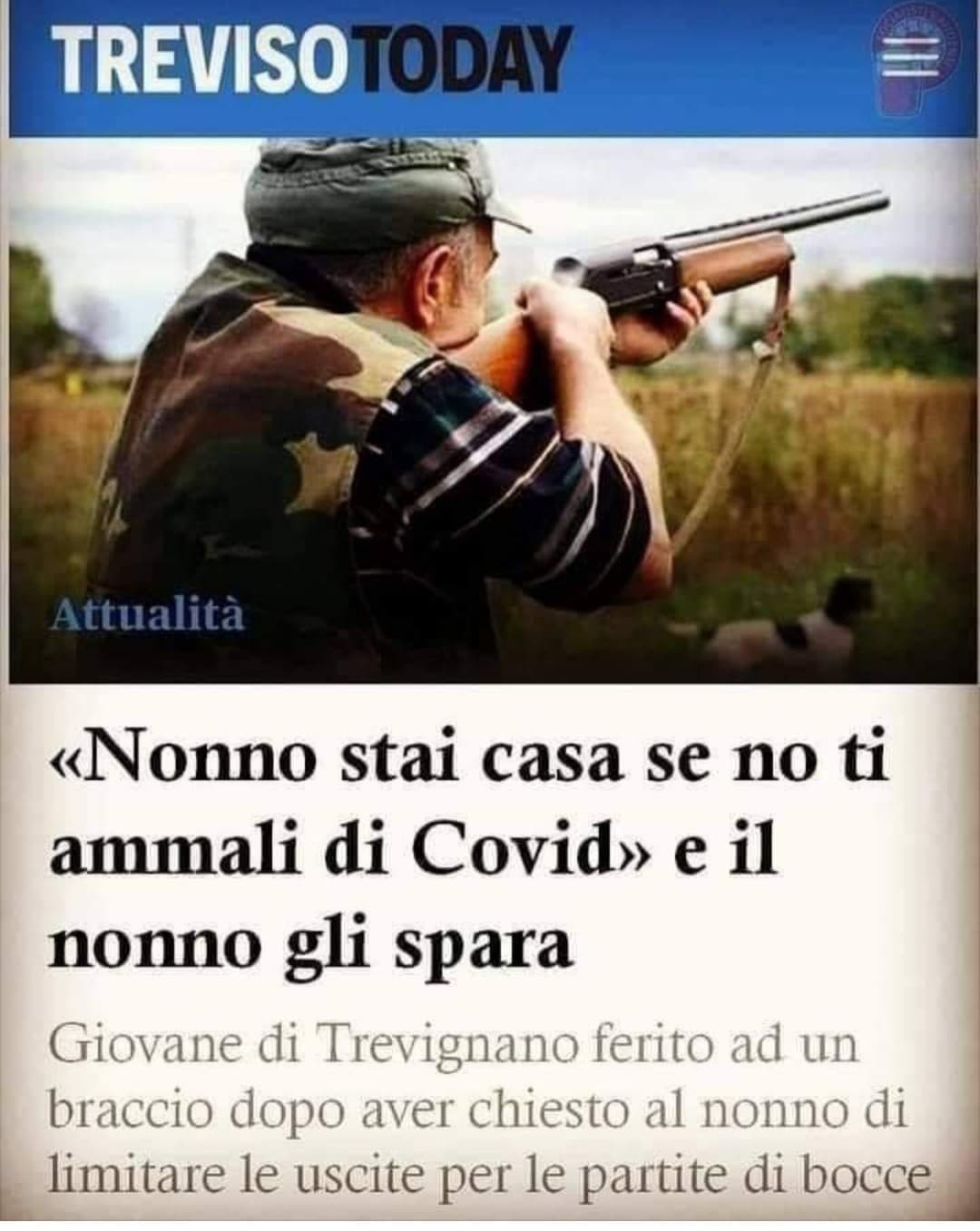 E se incontra il covid per strada separerà anche a lui ?