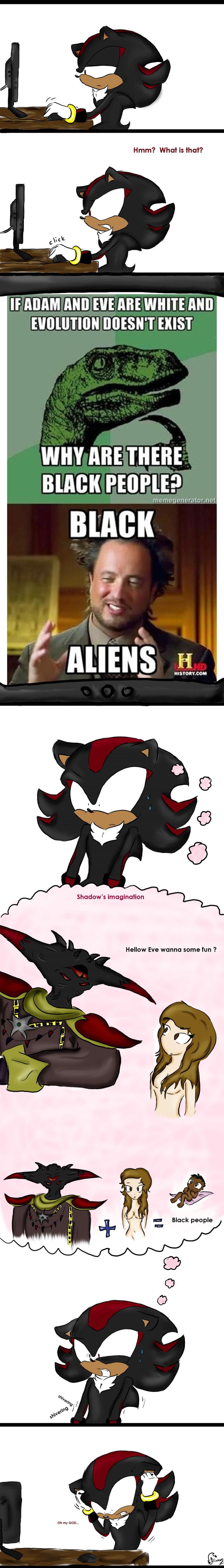 Shadow the hedgehog ed i suoi dubbi su Adamo ed Eva