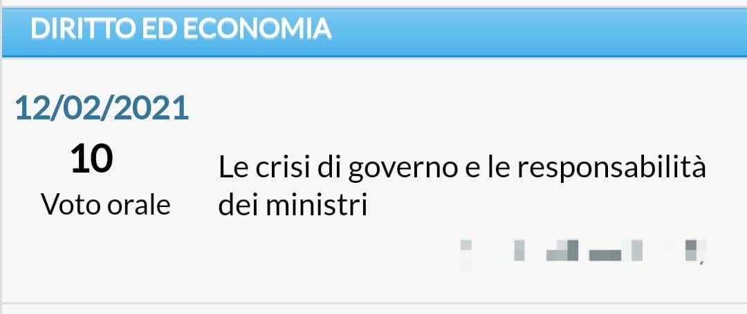 Per questo anno scolastico avevo l'obiettivo di raggiungere il 10 in diritto, non mi aspettavo di raggiungerlo così presto.