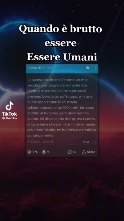 Ho trovato questo video nei "per te" e la prima cosa che ho pensato è stata "quanto fa schifo la community di Insegreto"