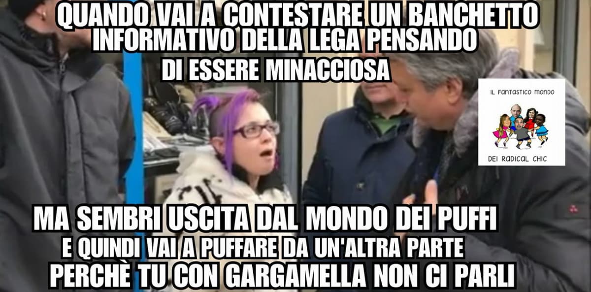 Qundo una puffa prova a contestare la LEGA