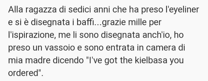 Lo so, sono scema, ma la sua espressione era impagabile ?.