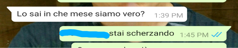 Io che chiedo al mio ragazzo di vederci domani: