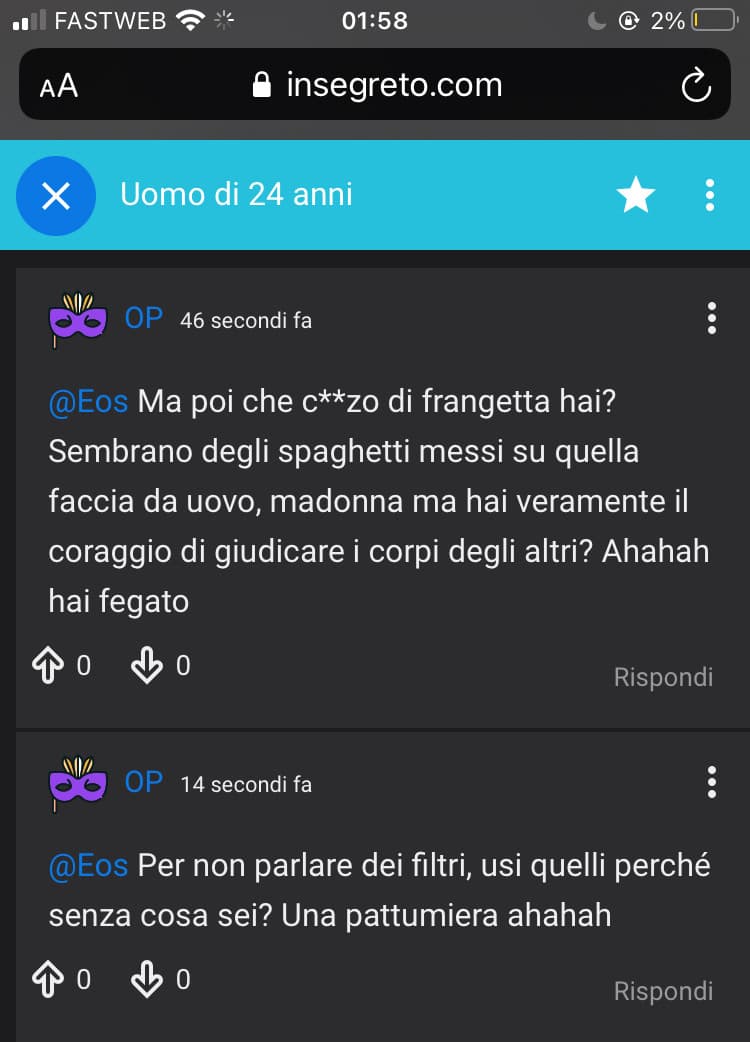 SIGNORE E SIGNORI QUESTA È LA FECCIA DELL’UMANITÀ, GUARDATE BENE RAGA RAGA E SPERATE DI NON CONOSCERE MAI QUALCUNO DEL GENERE