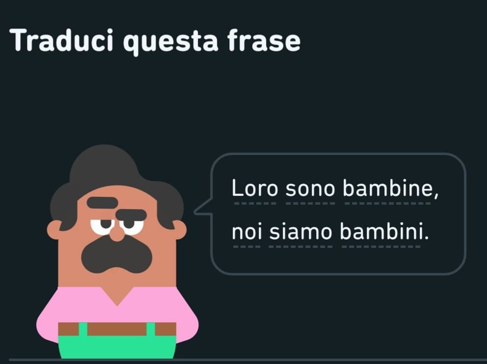 Fossi in te non sarei così sicura nel definirmi un bambino