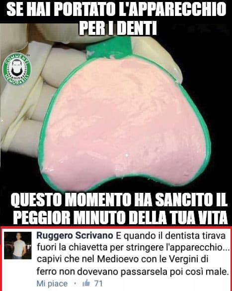 Odiavo quando il dentista mi faceva quella roba..