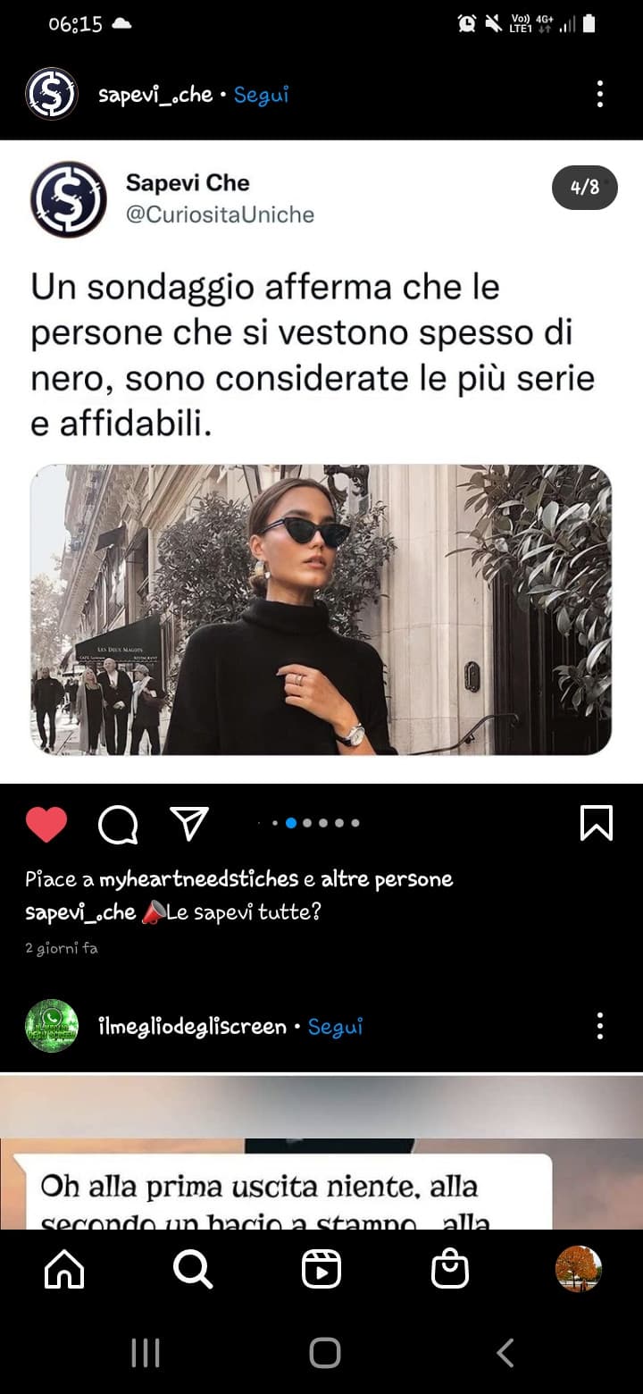 Io mi vesto sempre. Di nero 