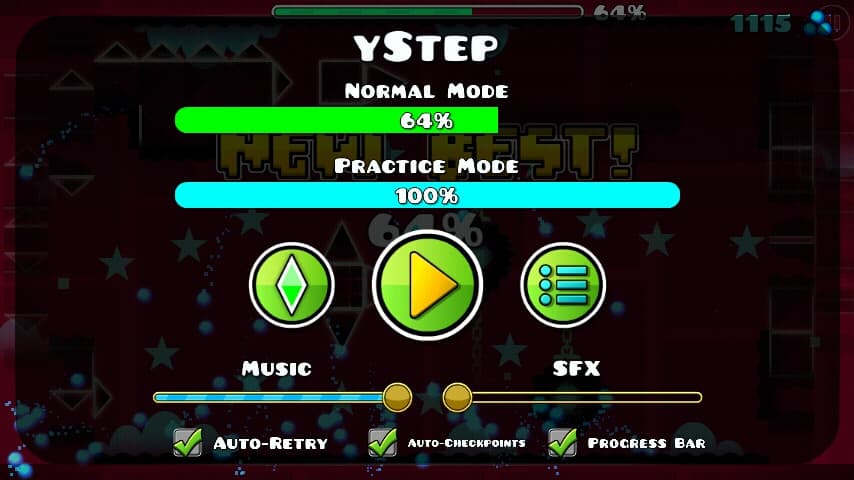 yStep 64%; (Progress #1)