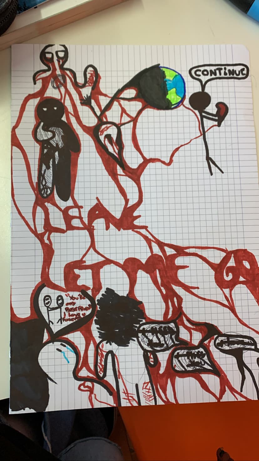 pov:hai due ore francese e decidi di disegnare come ti senti 