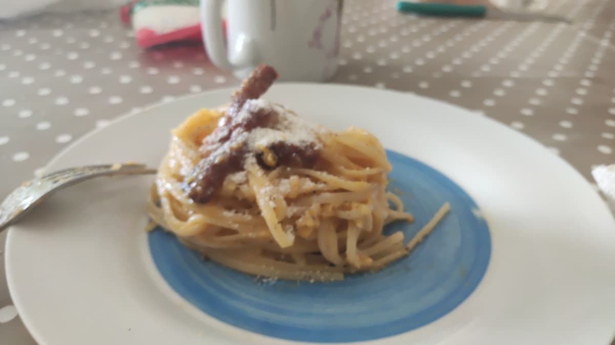 Ho fatto la carbonara ed era una cosa pazzesca 